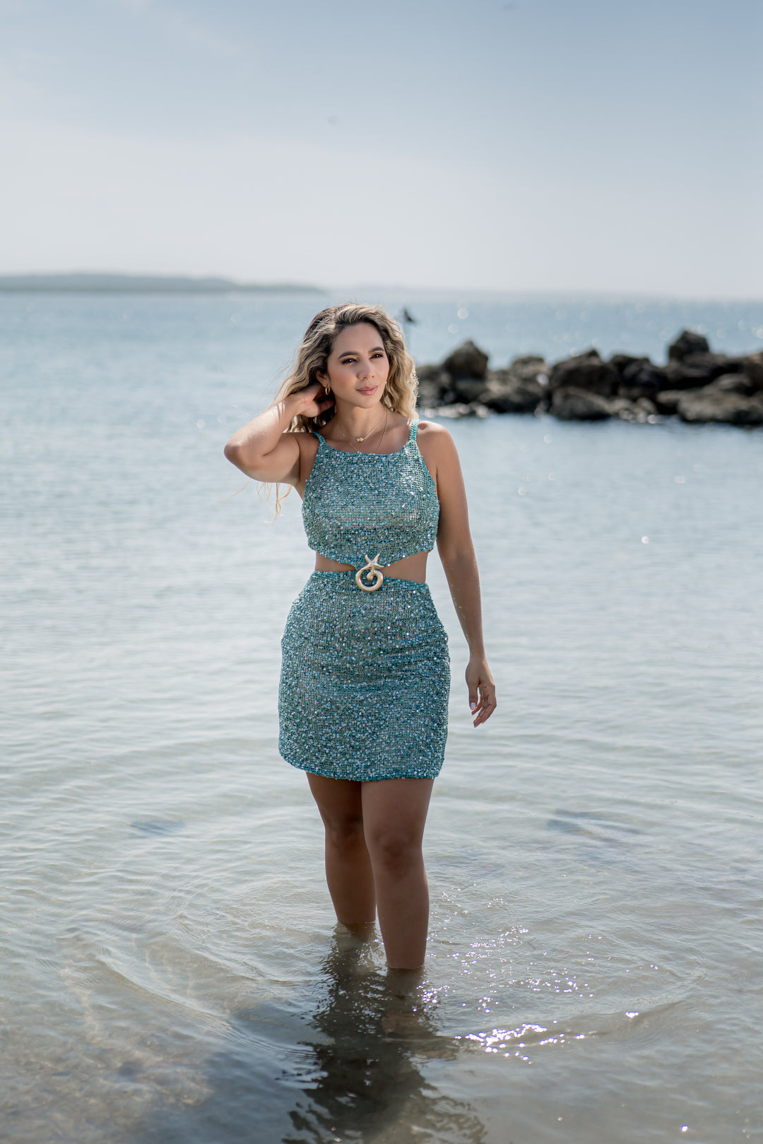 Aqua Dress