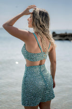 Cargar imagen en el visor de galería, Aqua Mini Dress
