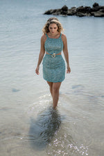 Cargar imagen en el visor de galería, Aqua Mini Dress
